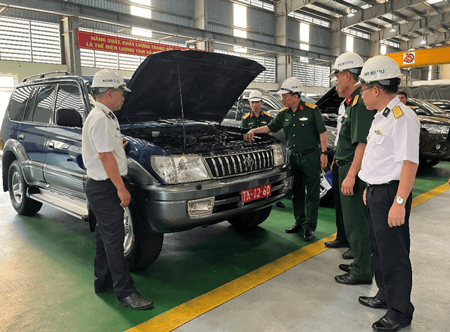 Nghiệm thu 50 ôtô do Nhà máy Z753 sửa chữa đồng bộ