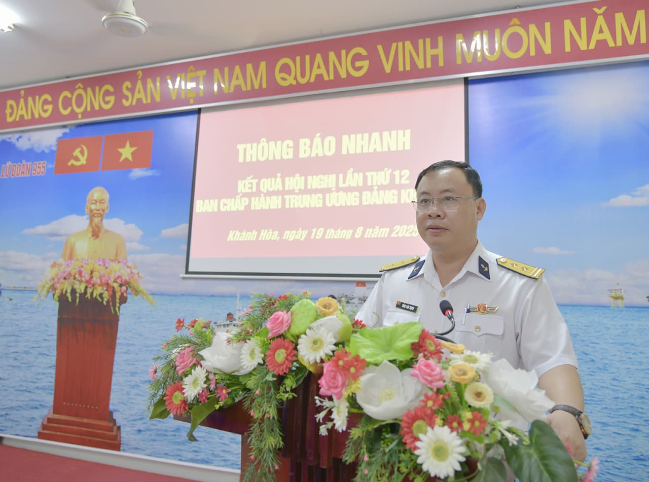 Lữ đoàn 955: Thông báo kết quả Hội nghị lần thứ 12 Ban Chấp hành Trung ương Đảng khóa XIII