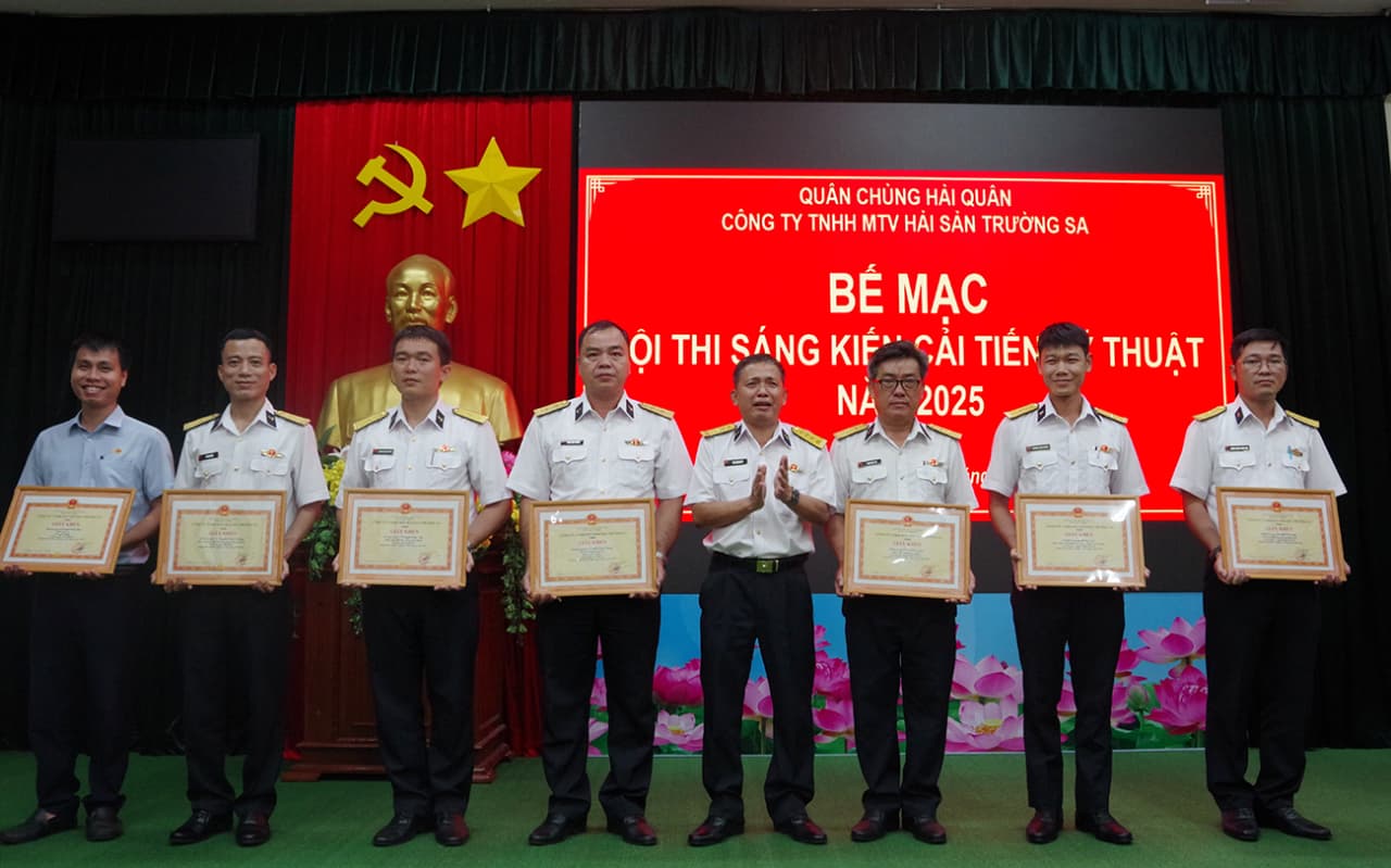 Công ty TNHH MTV Hải sản Trường Sa bế mạc Hội thi sáng kiến cải tiến kỹ thuật