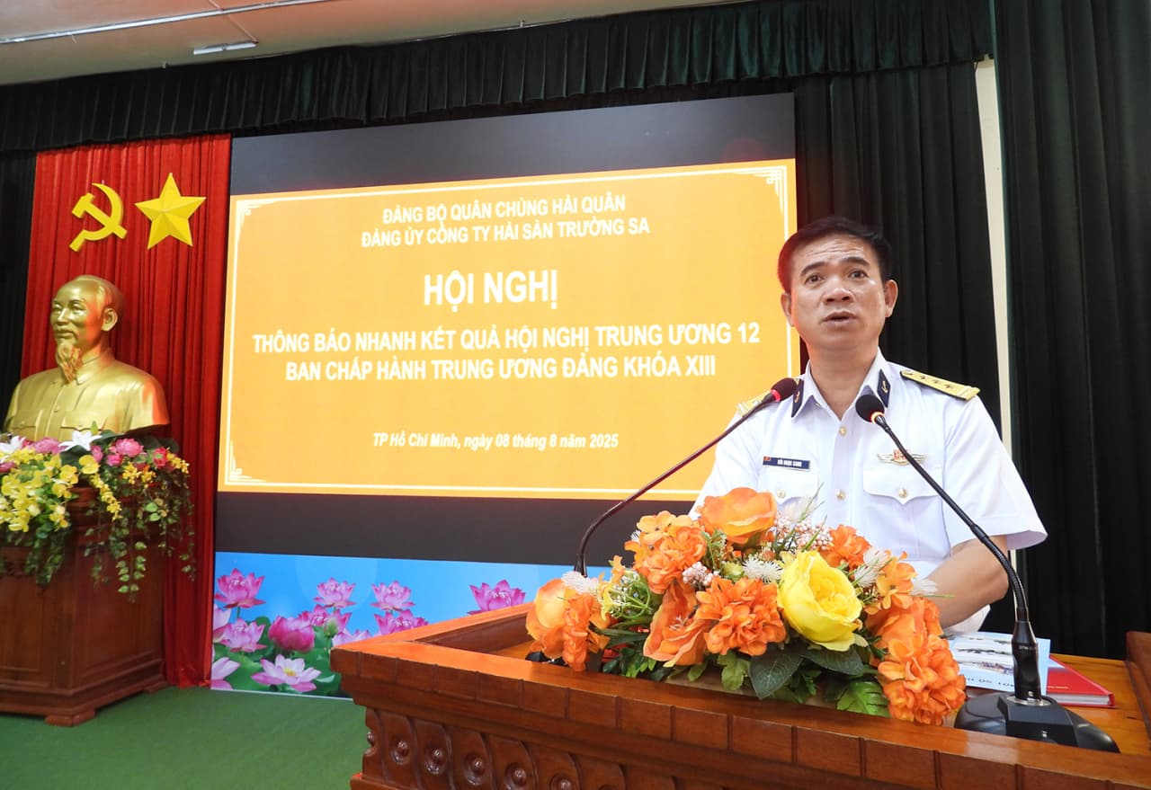 Hải đoàn 129: Thông báo kết quả Hội nghị lần thứ 12, Ban Chấp hành Trung ương Đảng khoá XIII