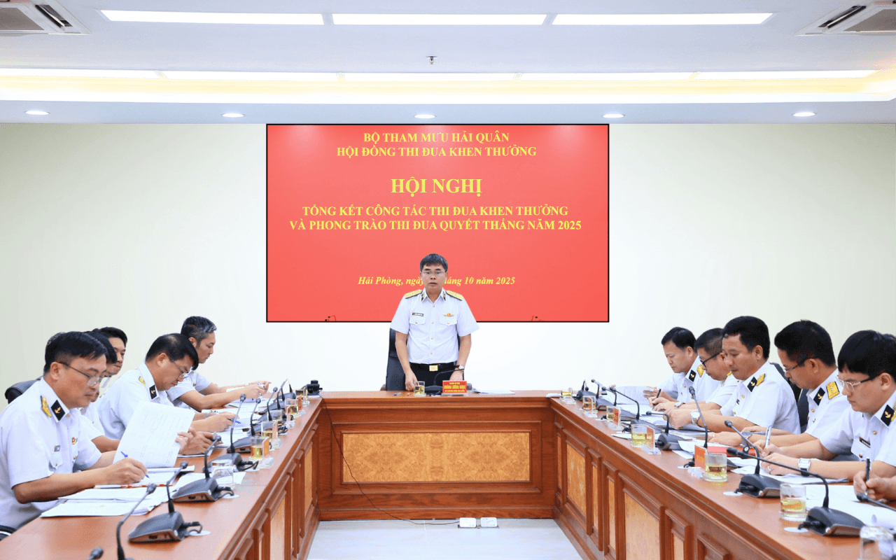 Bộ Tham mưu Hải quân tổng kết công tác thi đua khen thưởng và phong trào thi đua quyết thắng