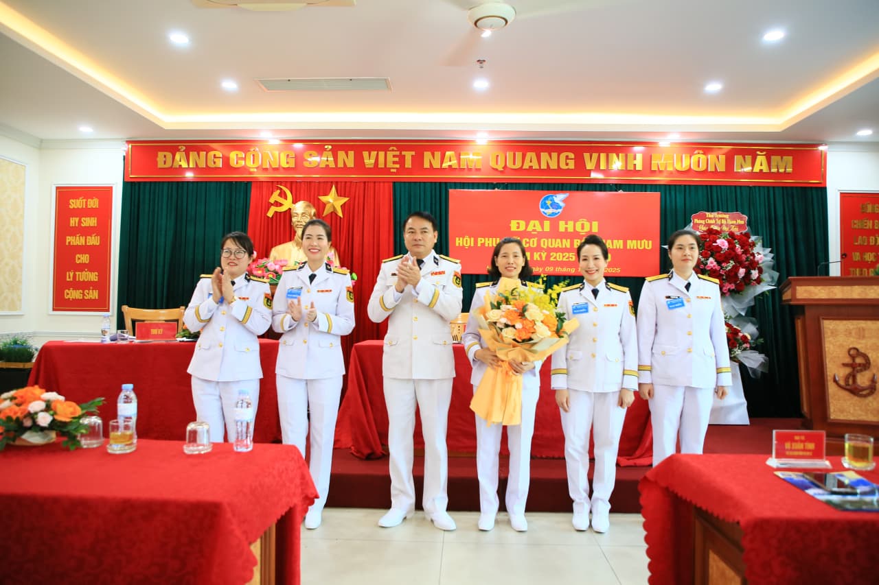 Đại hội Phụ nữ cơ quan Bộ Tham mưu Hải quân nhiệm kỳ 2025–2030: Đoàn kết – Trí tuệ – Đổi mới – Phát triển