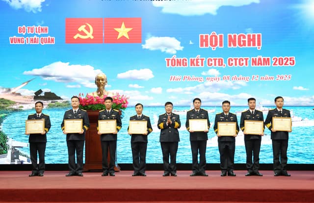 Vùng 1 Hải quân: Công tác đảng, công tác chính trị được triển khai toàn diện, hiệu quả