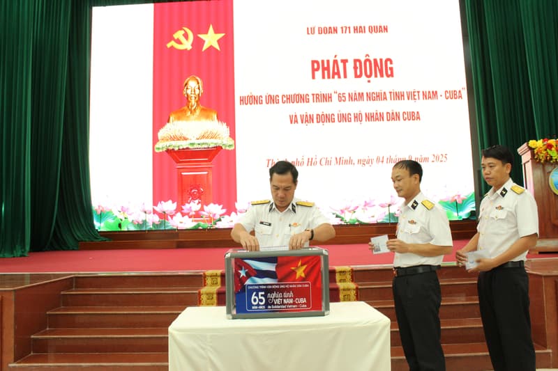 Các đơn vị Vùng 2 phát động ủng hộ nhân dân Cuba
