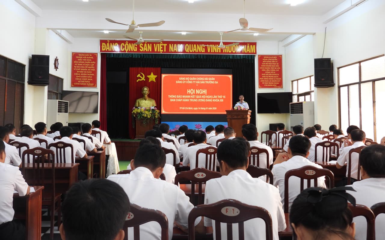 Hải đoàn 129 thông báo nhanh kết quả Hội nghị Trung ương 15