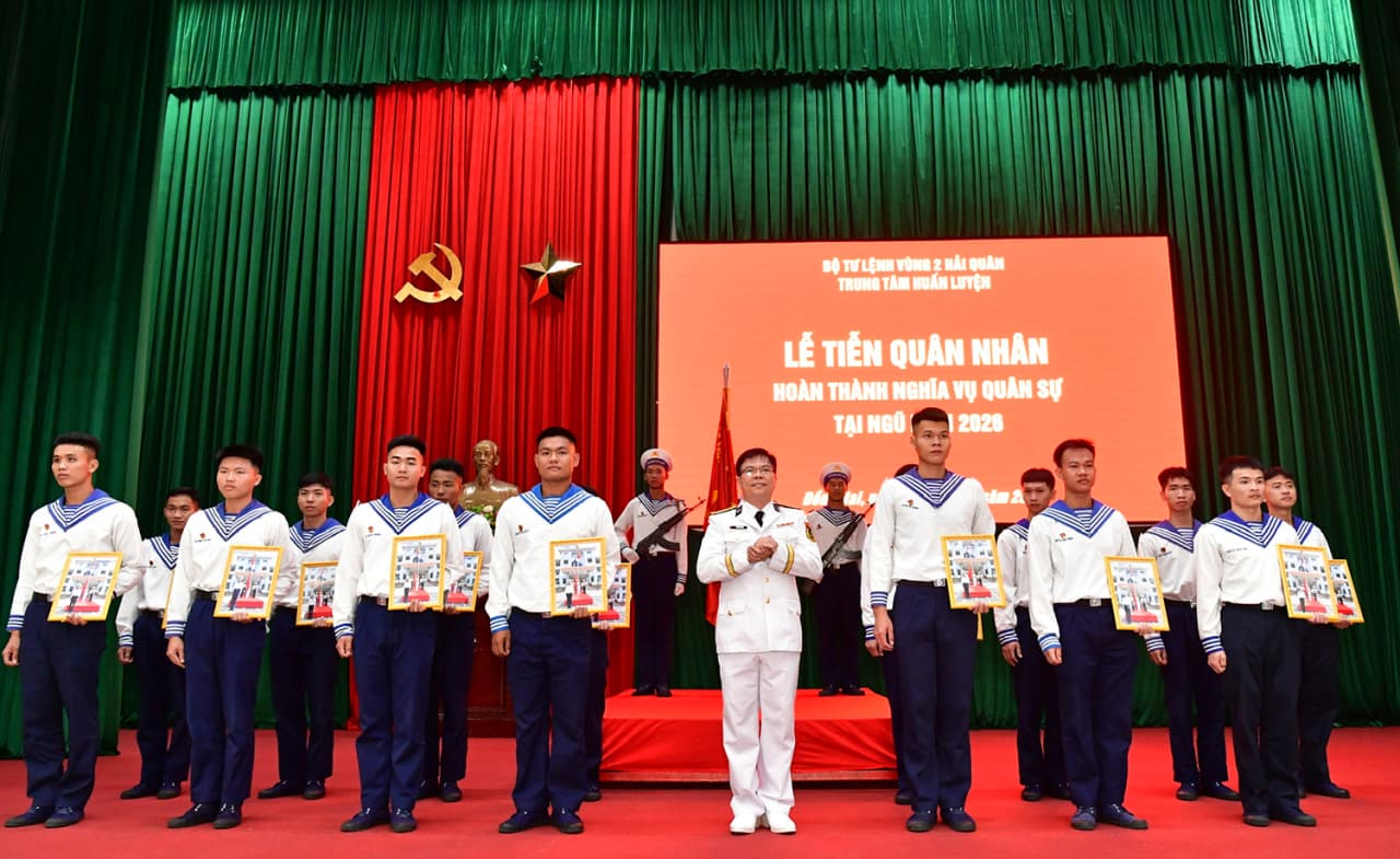 Lễ tiễn quân nhân hoàn thành nghĩa vụ quân sự năm 2026