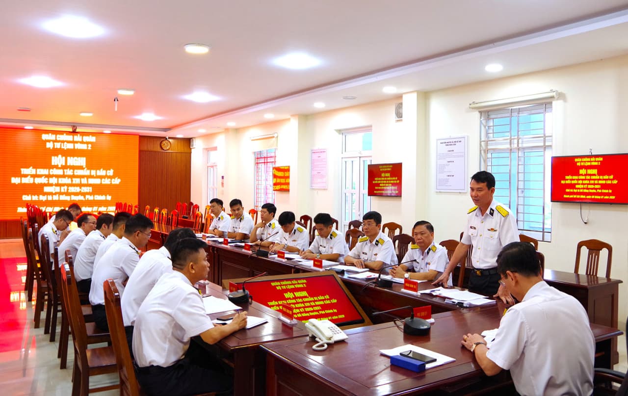 Vùng 2 Hải quân chuẩn bị công tác bầu cử đại biểu Quốc hội khoá XVI trên biển