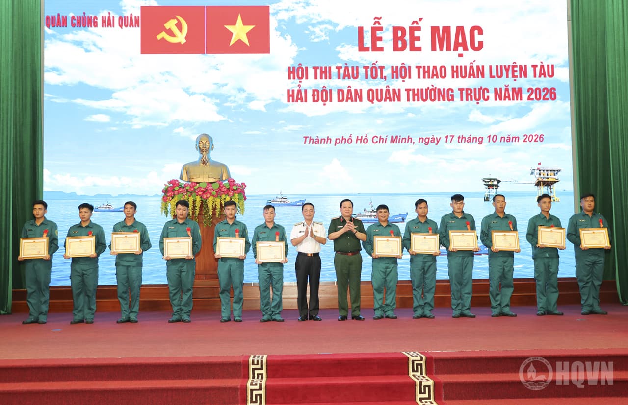 Hội thi tàu tốt, hội thao huấn luyện tàu Hải đội Dân quân thường trực năm 2026 thành công tốt đẹp