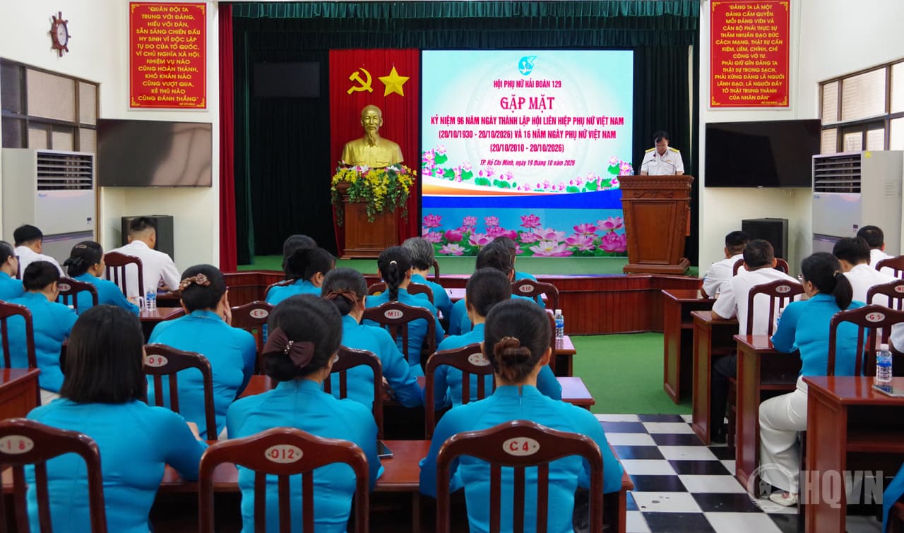 Hải đoàn 129 gặp mặt kỷ niệm 96 năm Ngày thành lập Hội LHPN Phụ nữ Việt Nam