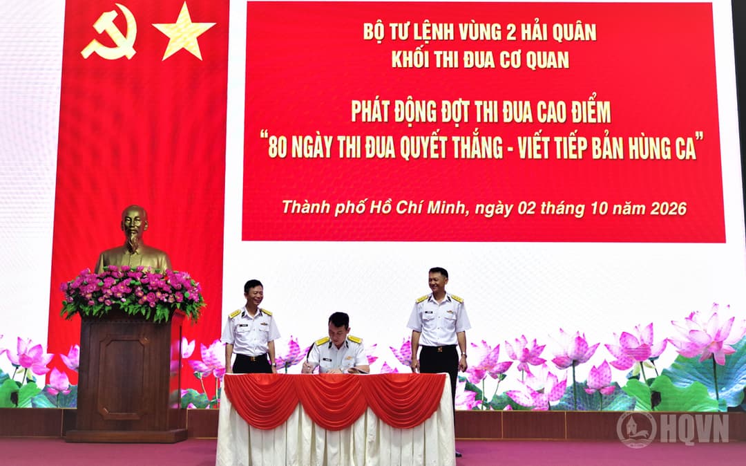 Cơ quan Bộ Tư lệnh Vùng 2 phát động đợt thi đua cao điểm