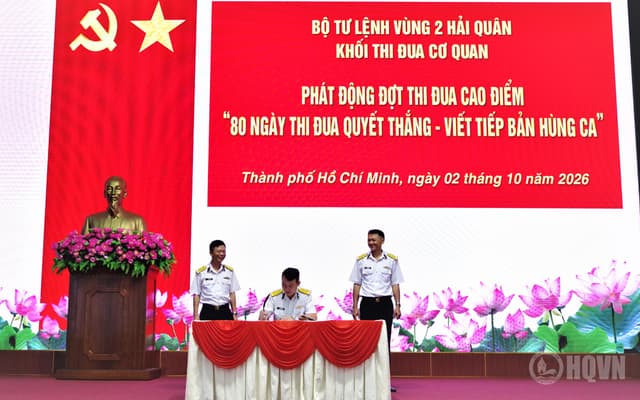 Cơ quan Bộ Tư lệnh Vùng 2 phát động đợt thi đua cao điểm