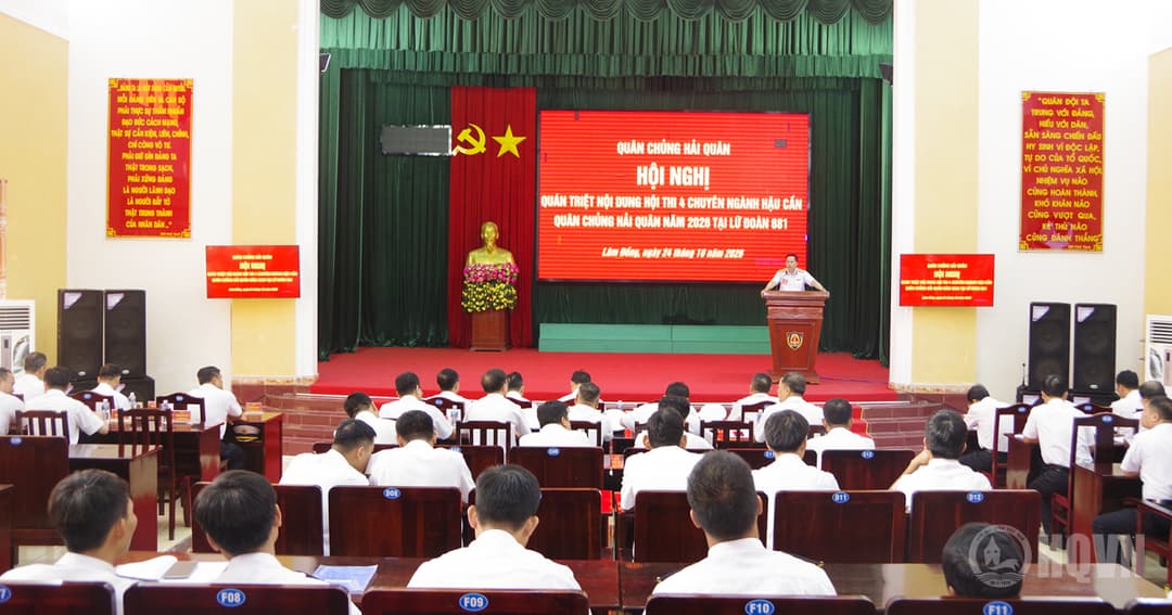 Lữ đoàn 681 tham gia hội thi 4 chuyên ngành hậu cấp Quân chủng