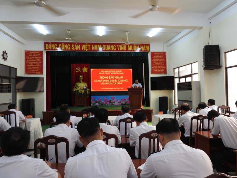 Đảng ủy Công ty Hải sản Trường Sa thông báo nhanh kết quả Đại hội XIV của Đảng