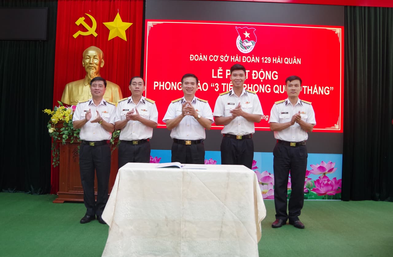 Tuổi trẻ Hải đoàn 129 phát động phong trào “3 tiên phong quyết thắng”