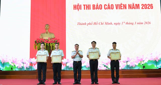 Lữ đoàn 171 bế mạc hội thi báo cáo viên năm 2026