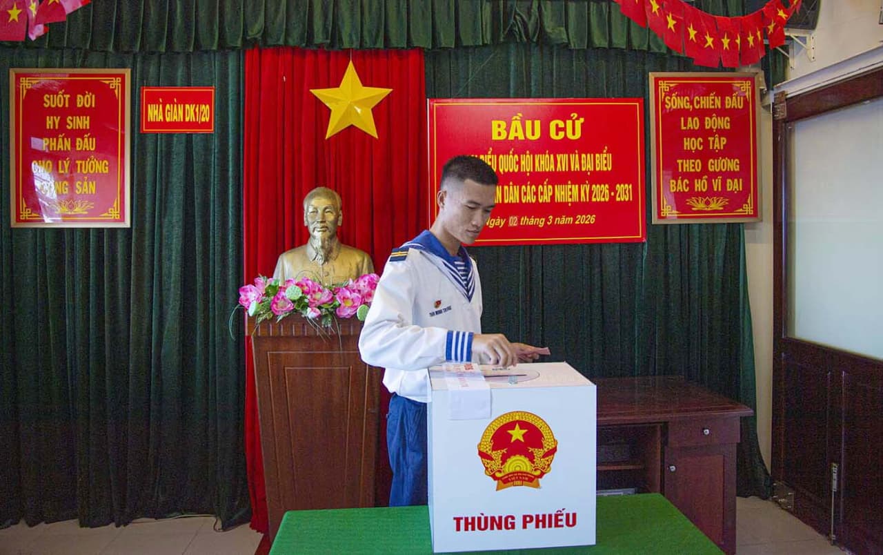 Hoàn thành bầu cử sớm cho cử tri khu vực Cụm Ba Kè