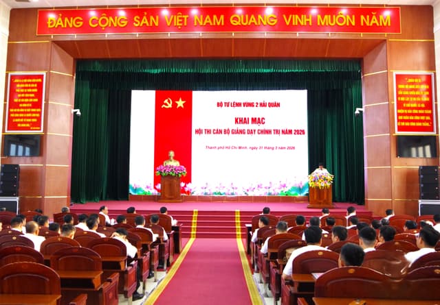 Vùng 2 Hải quân: Hội thi cán bộ giảng dạy chính trị năm 2026