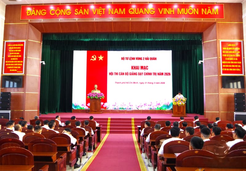 Vùng 2 Hải quân: Hội thi cán bộ giảng dạy chính trị năm 2026