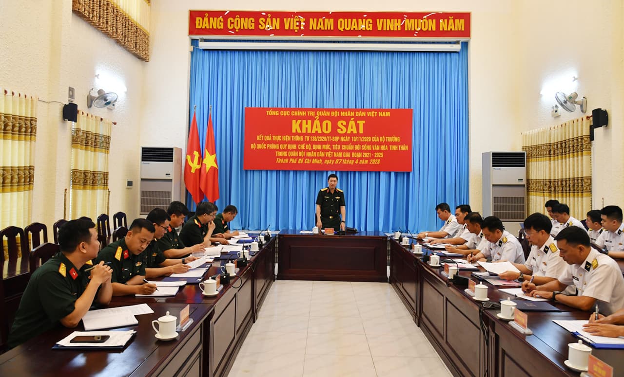 Tổng cục Chính trị khảo sát chế độ, định mức đời sống văn hóa tinh thần tại Lữ đoàn 171