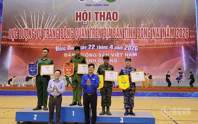 Trung tâm Bảo đảm kỹ thuật Vùng 2 Hải quân tham gia hội thao tại tỉnh Đồng Nai