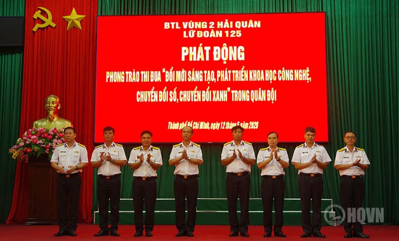 Lữ đoàn 125 phát động phong trào thi đua đổi mới sáng tạo, chuyển đổi số, chuyển đổi xanh