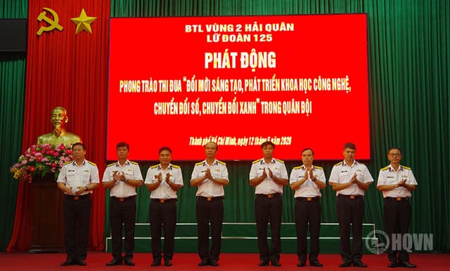 Lữ đoàn 125 phát động phong trào thi đua đổi mới sáng tạo, chuyển đổi số, chuyển đổi xanh