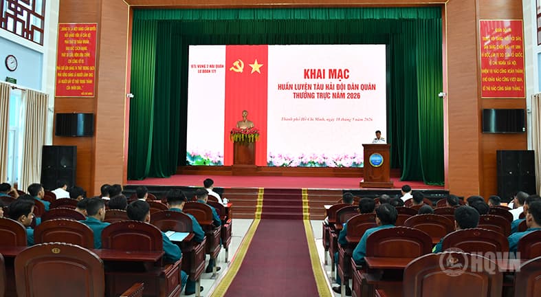 Lữ đoàn 171 khai mạc huấn luyện tàu Hải đội dân quân thường trực năm 2026