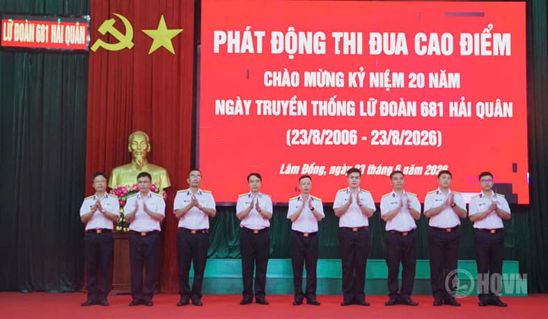 Lữ đoàn 681 phát động đợt thi đua cao điểm chào mừng 20 năm Ngày truyền thống