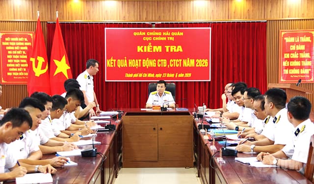 Kiểm tra hoạt động công tác đảng, công tác chính trị các cơ quan Bộ Tư lệnh Vùng 2