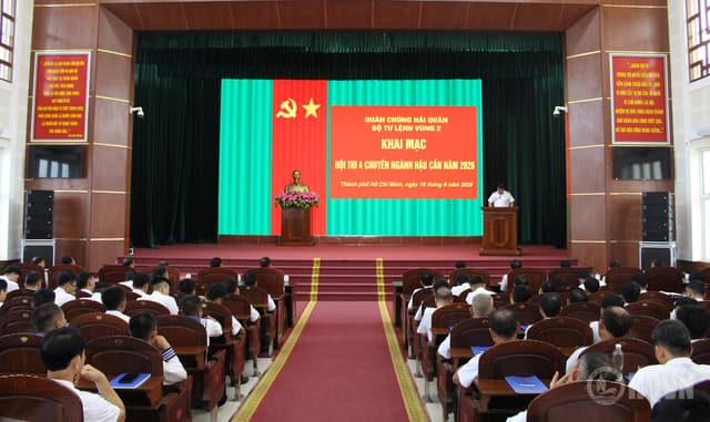 Vùng 2 Hải quân khai mạc Hội thi 4 chuyên ngành hậu cần năm 2026