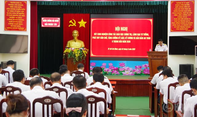 Hải đoàn 129 rút kinh nghiệm công tác giáo dục chính trị