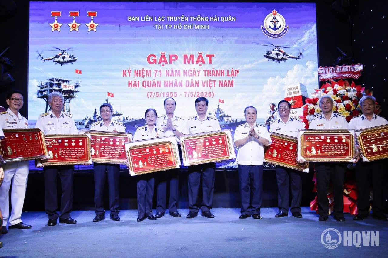 Ban liên lạc truyền thống Hải quân tại TP. Hồ Chí Minh gặp mặt kỷ niệm 71 năm Ngày thành lập Hải quân nhân dân Việt Nam