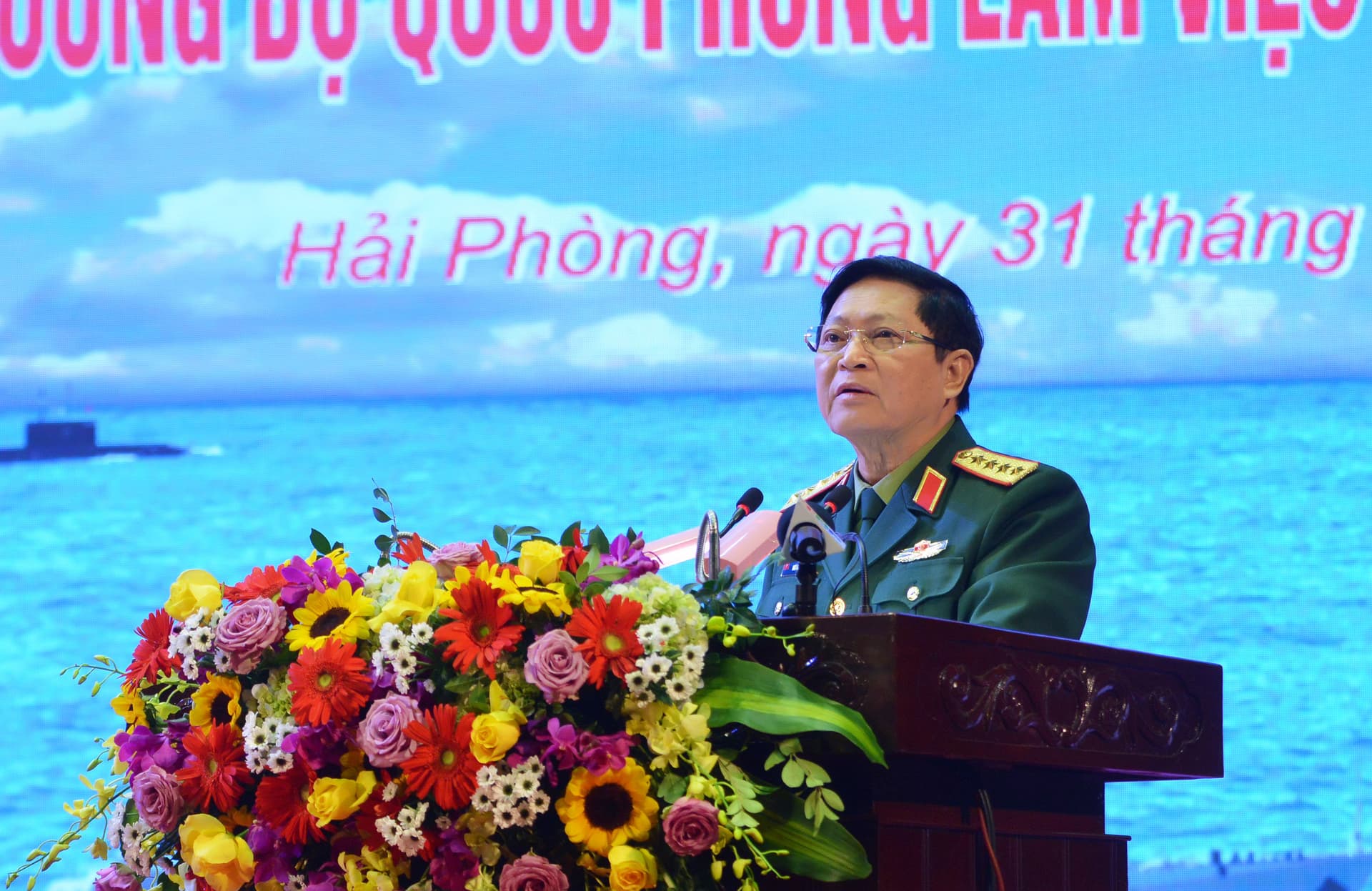 Bài phát biểu của Đại tướng Ngô Xuân Lịch, Bộ trưởng Bộ Quốc phòng với cán bộ, chiến sĩ Hải quân
