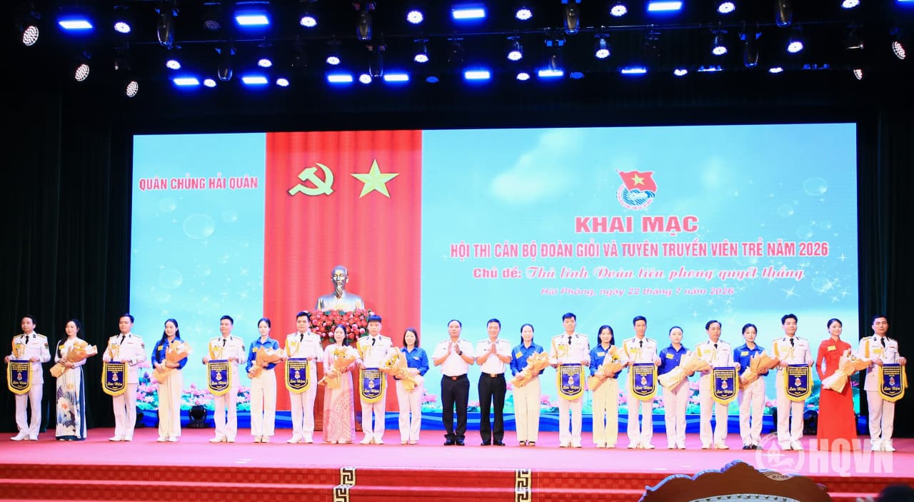 Quân chủng Hải quân khai mạc Hội thi cán bộ đoàn giỏi và tuyên truyền viên trẻ