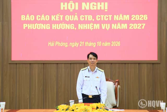 Quân chủng Hải quân: Hội nghị báo cáo kết quả công tác đảng, công tác chính trị năm 2026