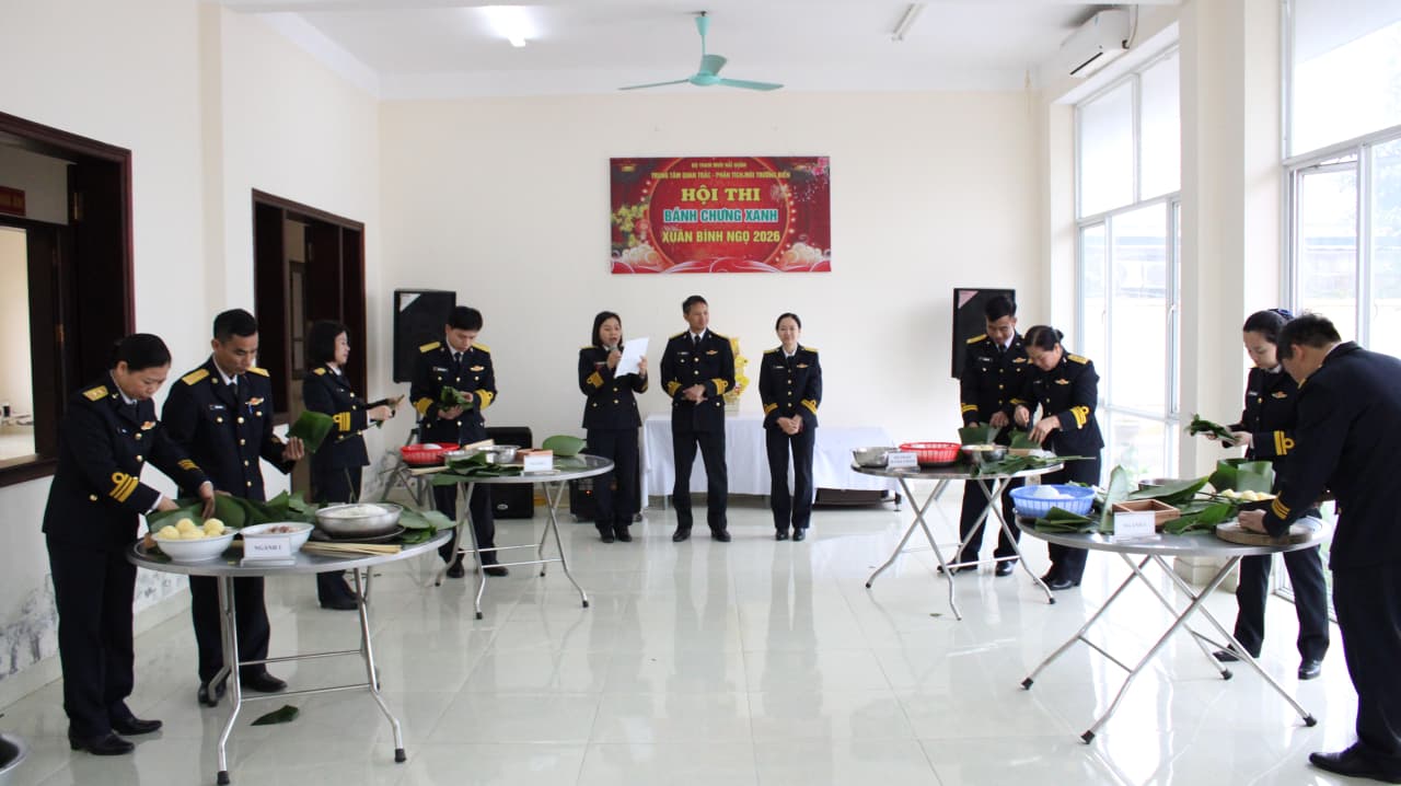 Trung tâm Quan trắc - Phân tích Môi trường biển tổ chức Hội thi “Bánh chưng xanh Xuân Bính Ngọ năm 2026”