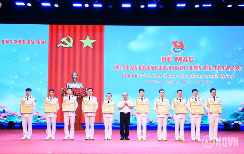 Bế mạc Hội thi cán bộ đoàn giỏi và tuyên truyền viên trẻ Quân chủng Hải quân khu vực phía Bắc