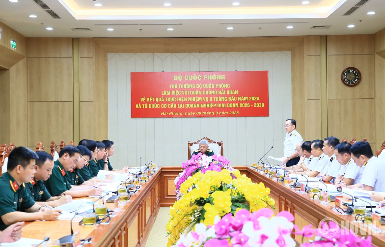 Thượng tướng Nguyễn Quang Ngọc làm việc với Quân chủng Hải quân