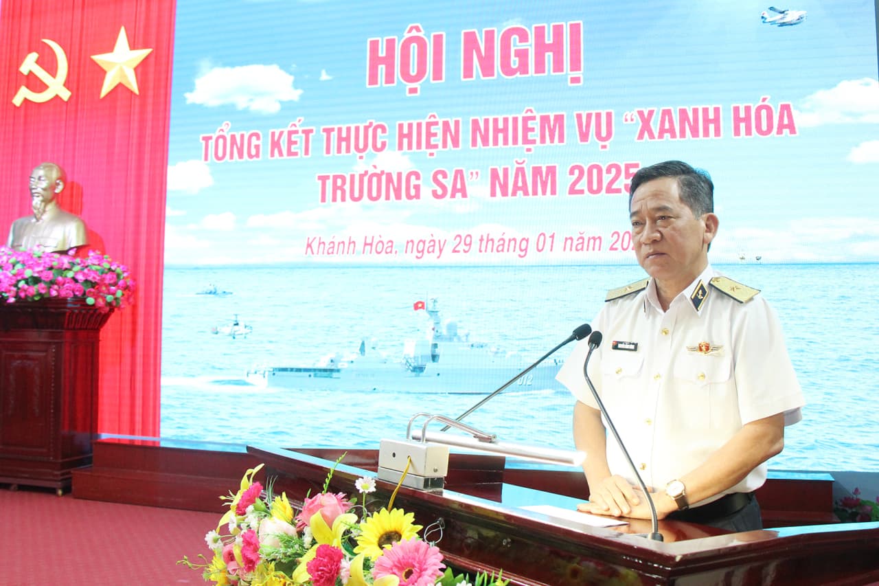 Vùng 4 tổng kết thực hiện nhiệm vụ “Xanh hoá Trường Sa” năm 2025