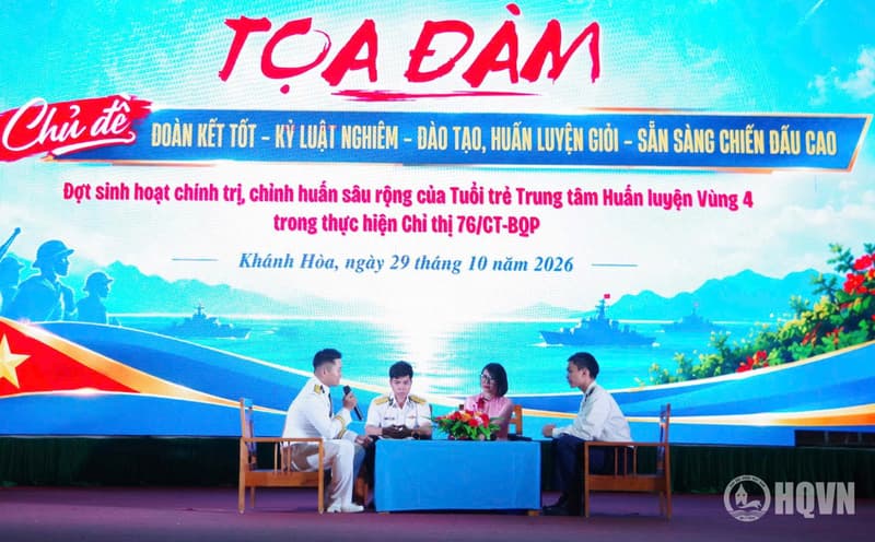Trung tâm Huấn luyện Vùng 4 tọa đàm về chấp hành pháp luật, kỷ luật và bảo đảm an toàn
