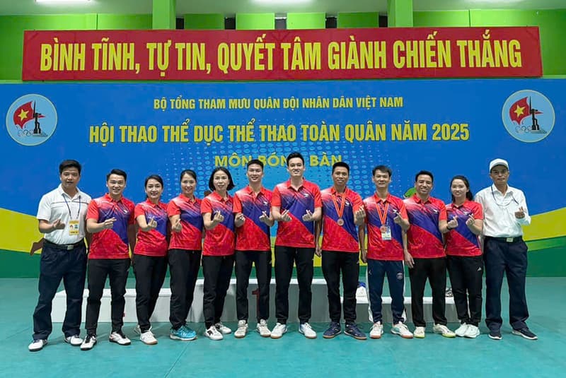 Đoàn tuyển thủ Hải quân quyết tâm thi đấu tại Hội thao TDTT toàn quân năm 2025
