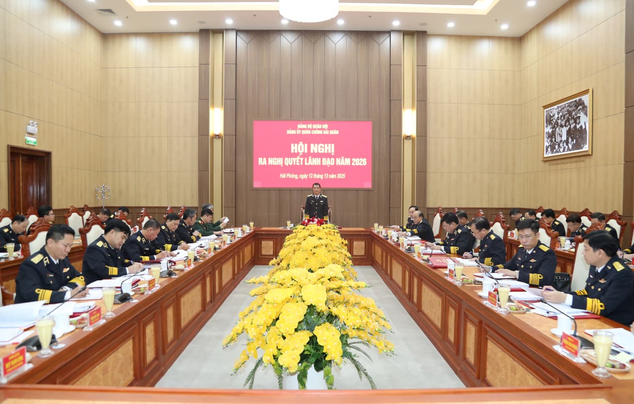 Đảng ủy Quân chủng Hải quân: Hội nghị ra nghị quyết lãnh đạo năm 2026