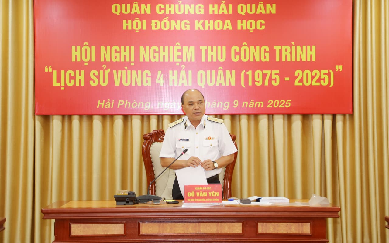 Nghiệm thu công trình Lịch sử Vùng 4 Hải quân