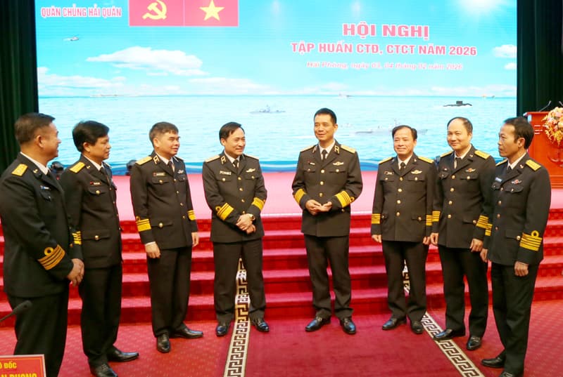 Quân chủng Hải quân tập huấn công tác đảng, công tác chính trị năm 2026