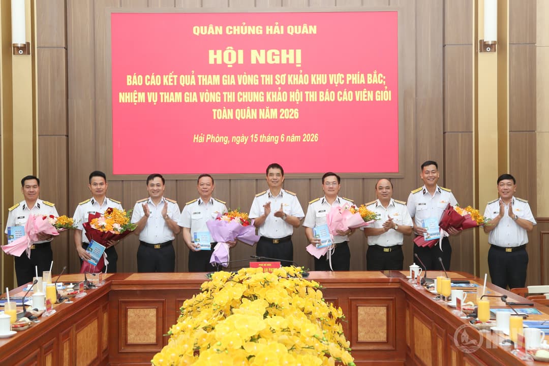 Quân chủng Hải quân giao nhiệm vụ tham gia vòng chung khảo Hội thi báo cáo viên giỏi toàn quân năm 2026