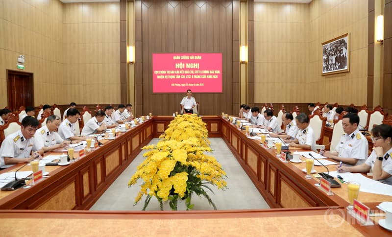 Cục Chính trị Hải quân hoàn thành 62/62 nội dung công tác 6 tháng đầu năm 2026