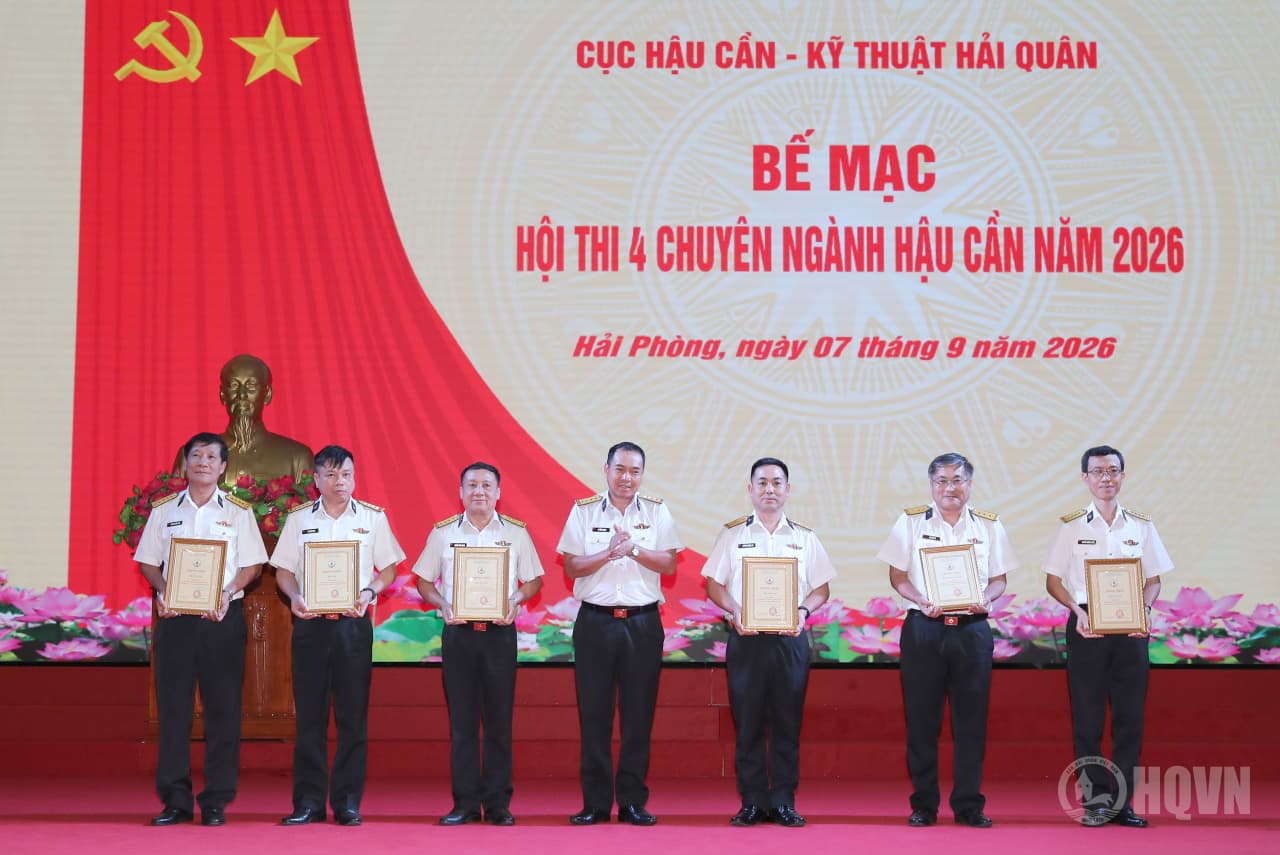 Cục Hậu cần - Kỹ thuật Hải quân bế mạc Hội thi 4 chuyên ngành hậu cần