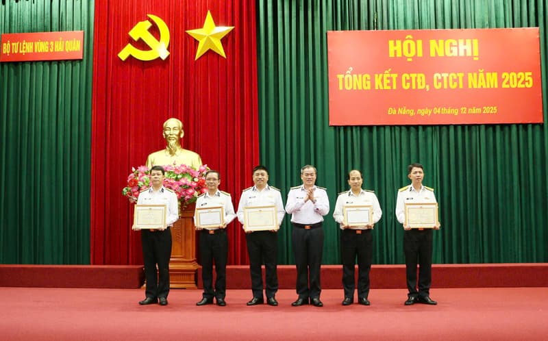 Vùng 3 Hải quân tổng kết công tác tham mưu, công tác đảng, công tác chính trị