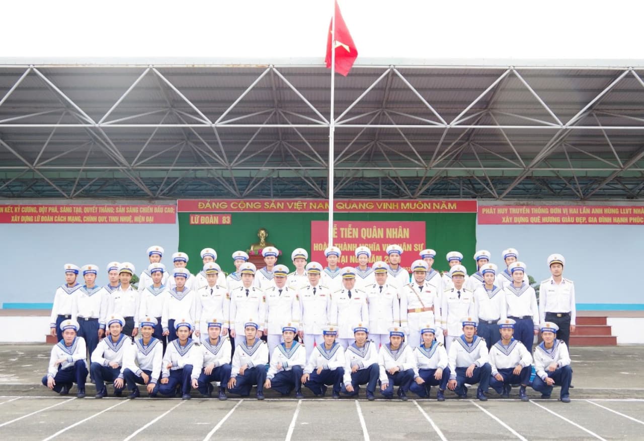 Lữ đoàn 83: Lễ tiễn quân nhân hoàn thành nghĩa vụ quân sự tại ngũ