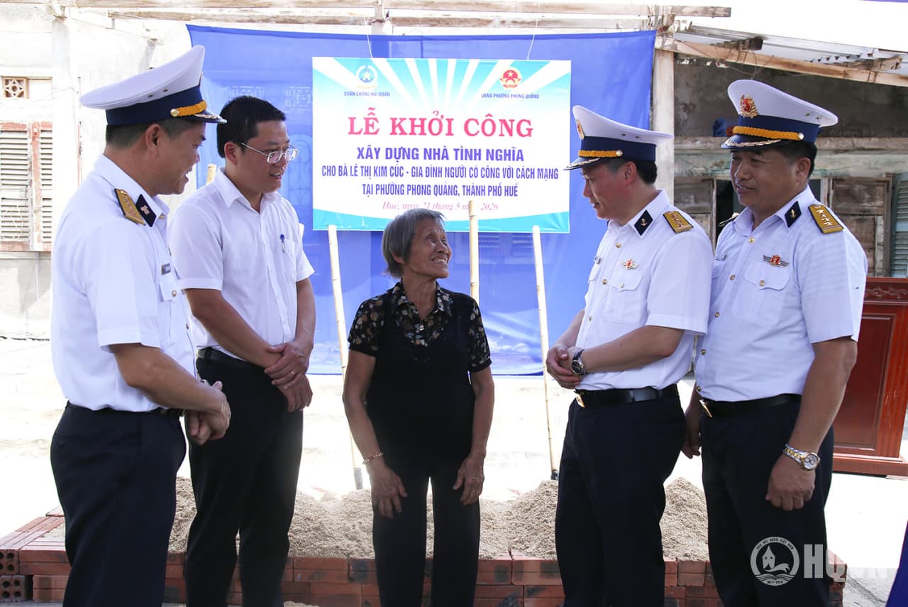 Vùng 3 Hải quân khởi công xây dựng nhà tình nghĩa tại TP Huế